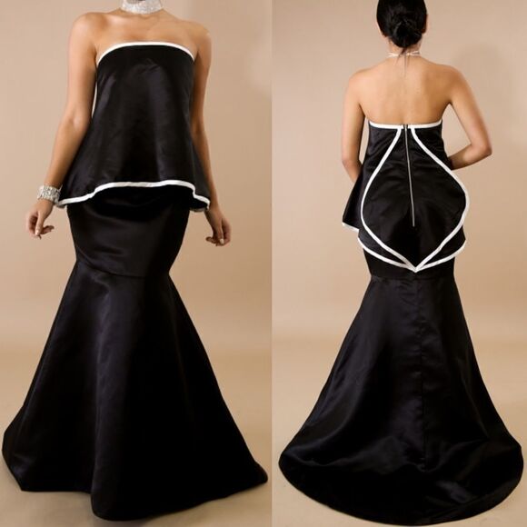 NEW L’ATISTE Strapless Mermaid Dress Prom Homecoming Tuxedo Ball Gown - Picture 3 of 10